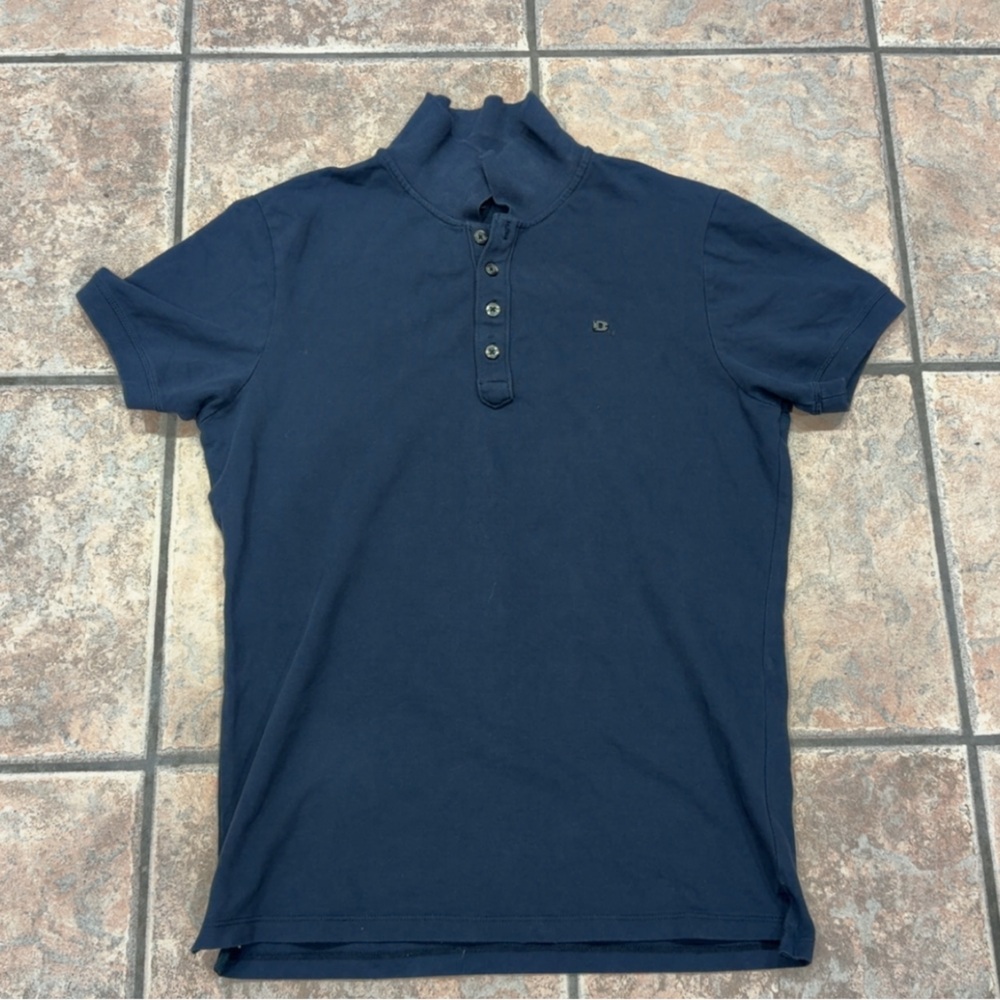 Diesel Dark Blue Polo Shirt Sz Medium Fits like a small